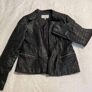 Faux Leather Moto Jacket